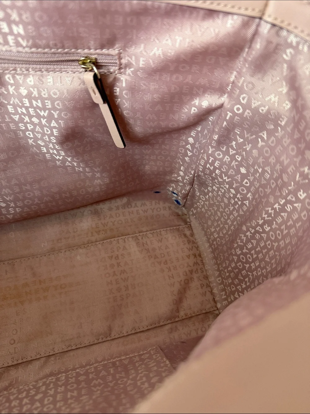 Kate Spade Pink Kelsey Orchard Valley Structured Tote Bag with Turn-Lock Closure